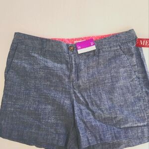 NWT Merona from Target size 10 Chambray Chino shorts.